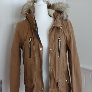 Beige Bomber Jacket